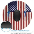 thumbnail image 3 of Retro America Flag Small Round MousePad for Wireless Computer Laptop, Office Desk Accessories 7.9 x 7.9 inch, 3 of 6