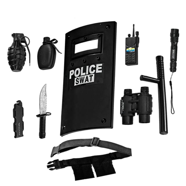 Set de Juego de Rol de Policías Dress Up America PARA Niños con 10 Accesorios