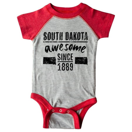 

Inktastic South Dakota Awesome Since 1889 Gift Baby Boy or Baby Girl Bodysuit