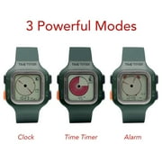 TIME TIMER Watch — Visual 12-Hour or 24-Hour Analog and Digital Timer (Sequoia Green, Large)