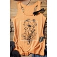 thumbnail image 5 of Gpoecd Débardeurs à Col Rond pour Femmes, Mode Décontractée, Imprimé Floral, Col Rond, Sans Manches, Haut de Type Veste avec Camisole pour Femmes 12_Yellow,S, 5 of 5