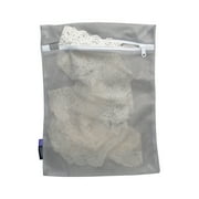 Laundry 360 4 Pack Active Wear Wash Bag Set, 16 x 19 and 12 x 15, White, Grey