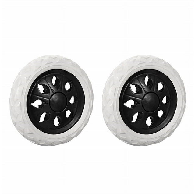 Paquete de 2 ruedas de repuesto para carrito de compras de gomaespuma (negras, Hot Wheels),