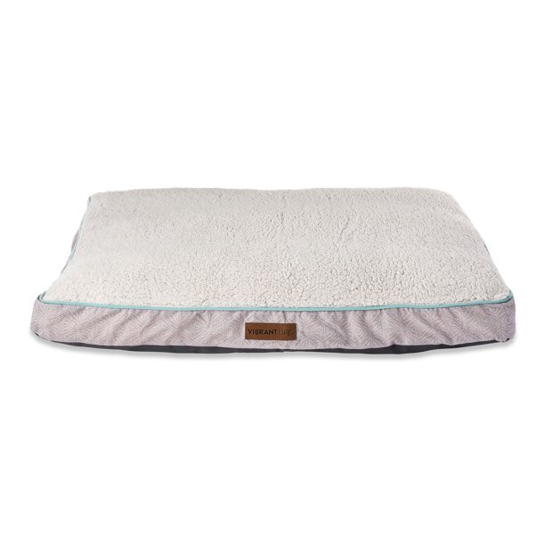 Vibrant Life Large Therapeutic Dog Bed, Gray