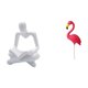 thumbnail image 1 of Figura de pensador abstracto,Estatua de pensador abstracto,decoración para el hogar,Estatua de estaca de jardín,Adorno de flamenco para jardín,patio,porche,Estatua de, 1 of 8