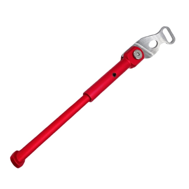Lightweight Stable Aluminum Alloy 22.9cm Folding Bike Kickstand Anti-rust Rear Side Foldable 16 Inch Single Leg Rear Mount Kick Stand Parking Red
