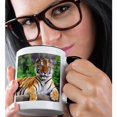 thumbnail image 2 of 3drose, Siberian Tiger, 15oz Two-tone Black Mug, 2 of 6