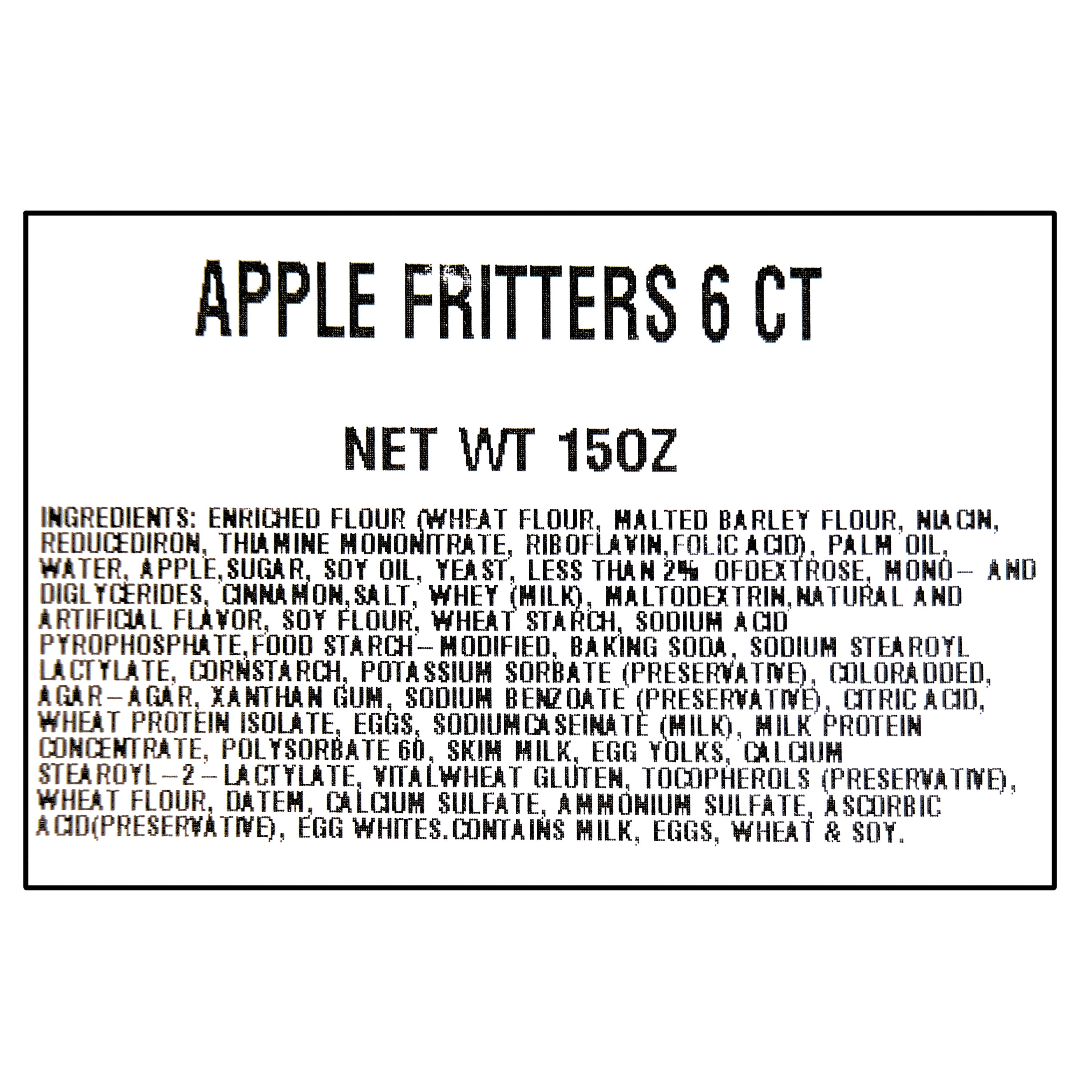 Freshness Guaranteed Apple Fritters, 6 Count, 15 oz