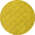 thumbnail image 1 of Ahgly Company Indoor Round Oriental Yellow Industrial Area Rugs, 8' Round, 1 of 4