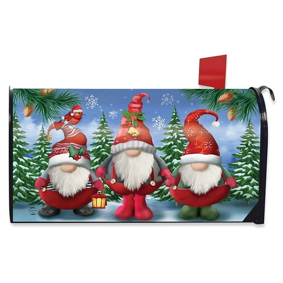 Briarwood Lane Winter Gnomes Christmas Large / Oversized Mailbox Cover