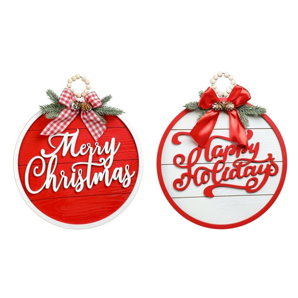 Amazon.com: halloween door hanger jack skellington wreath nightmare before christmas sign: h… in Holiday Time Christmas Round Red and White Wood Door Décor Assortment - Walmart.com - Walmart.com