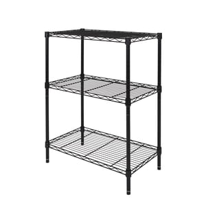 Hyper Tough 3-Tier Wire Shelving Rack, Black