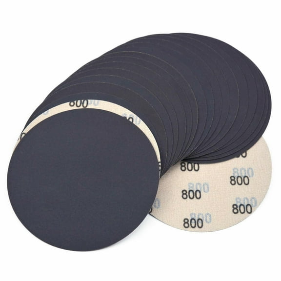 6inch Hook Loop Sanding Discs 600 800 1000 1500 2000 3000 Grit Wet Dry Sandpaper - 600 20 Pack