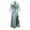 Green, variant on Summer Dress For Women Middle New Sequin Embroidered Long Dress With Arabic Embroidery Kaftan Elegant Muslim Ethnic Women'S Clothing (Green,S)