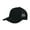 Black, variant on Mid-profile 6 Panel Structured Back Mesh Trucker Cap #C585