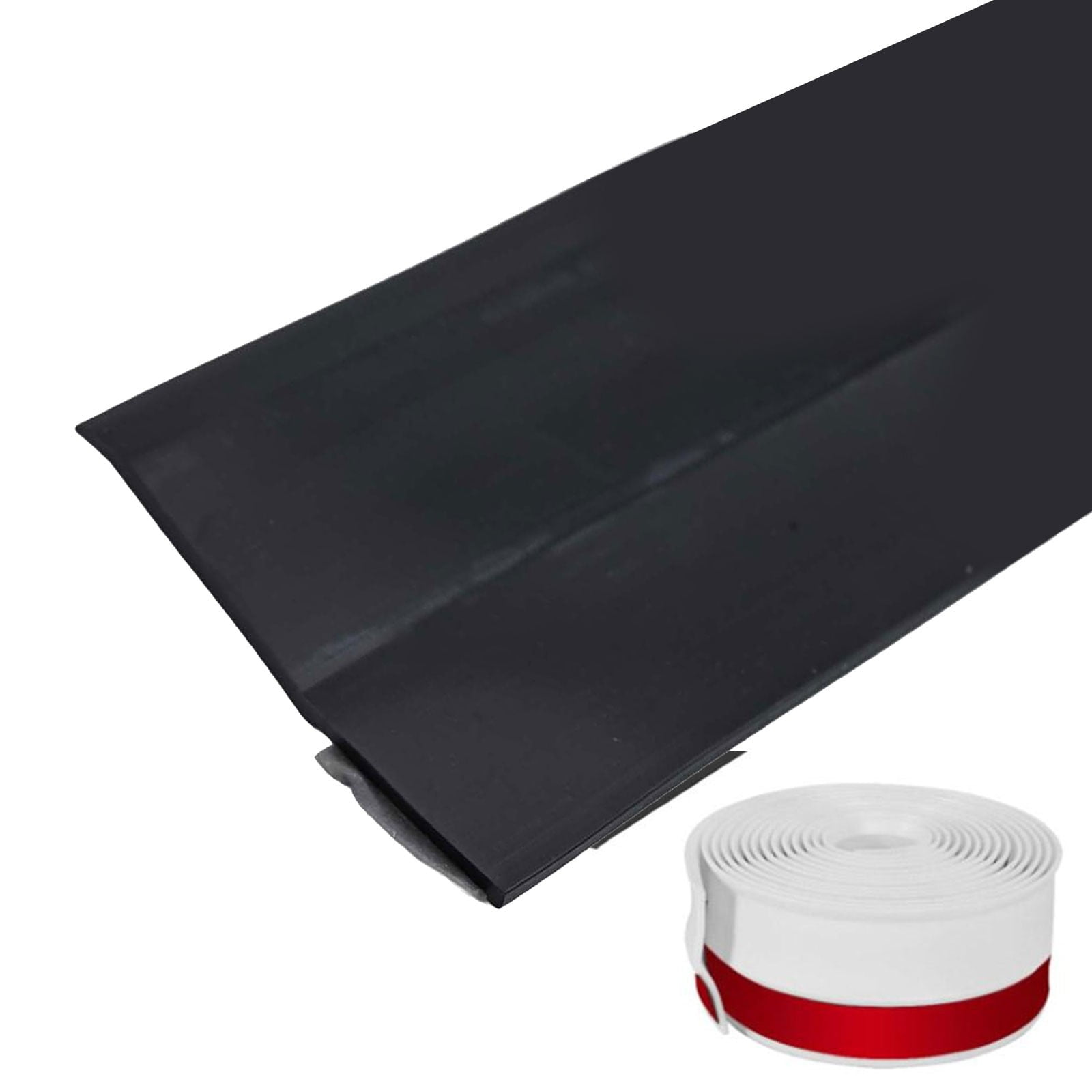 300Cm Garage Door Weather Multipurpose Home Edge Replacement Full Wrap Dustproof Portable Adhesive Seal Strip Bottom Rubber Tr Black