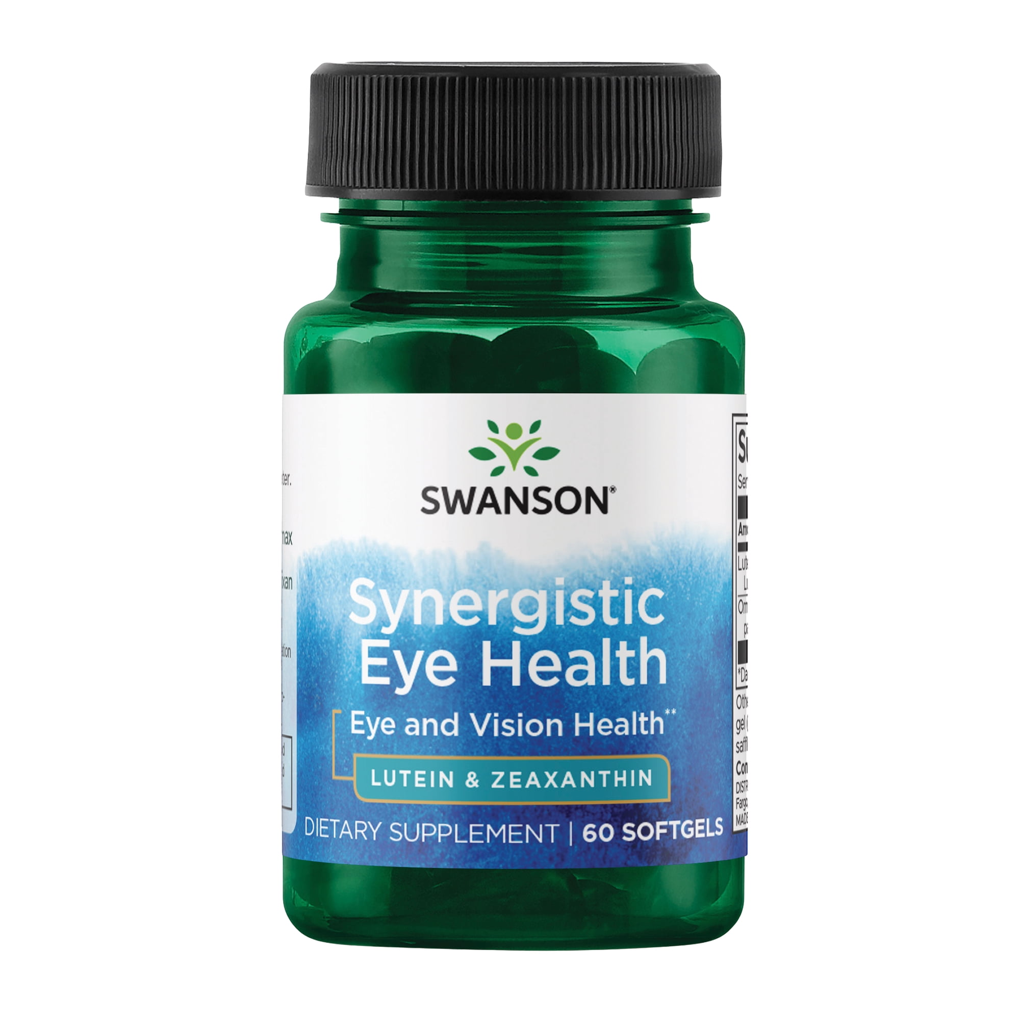 Swanson Synergistic Eye Health Softgels with Lutein & Zeaxanthin, 22 mg, 60 Count