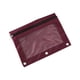 thumbnail image 2 of Estuche de lápices Ozmmyan de tres agujeros con cremallera simple, transparente, de PVC, para guardar documentos, carpeta desmontable, estuche de lápices de gran capacidad, color vino. ¡Prepárate, 2 of 3