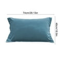 thumbnail image 3 of PONPRNGY 1 Pack Solid Color Cotton Quilted Pillow Pillow Cover, Standard Size, 19 x 29 Inch, 3 of 6