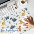 thumbnail image 4 of Long Mouse Pads for Desk,White Dinosaurs Palms Eggs Pattern Desk Mats on Top Of Desks, Desk Mouse Pad Extra Large with 3mm Non-Slip Base and Stitched Edge for Gaming,Office,Work,Home 31.5"x15.7", 4 of 6