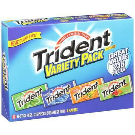 Trident 216pc Ezclose Variety Pack