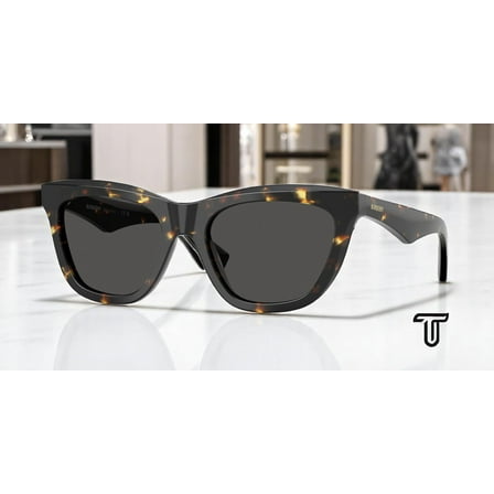 BURBERRY BE4435 410687 Yellow Havana Dark Grey 53 mm Women's Sunglasses