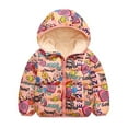 thumbnail image 4 of XBASW Baby Kids Winter Fleece Jacket Boys Girls Cartoon Hoodies Coat Zipper Puffer down Cotton Jacket Warm Snowsuit for 1- 7 Years, 4 of 11