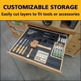 thumbnail image 3 of Kaizen Foam Sheet for Tool Box Organizers and Storage - Perfect for Professional Contractors and Technicians - 20mm Thickness, 2' x 4' Sheet Size, Black, 3 of 6