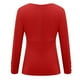 thumbnail image 5 of Moda para mujer Sexy Casual Sólido Cuello en V Tejido diario Camisa de vacaciones Blusa Tops Pompotops gfhjh23039, 5 of 5