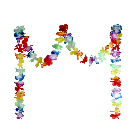 FRCOLOR 1PC Flower Banner Hawaiian Style Wall Decor Party Bunting Hanging Decor for Home School Office (6m)