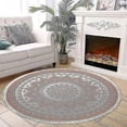 thumbnail image 3 of Fashable Mla Rug alfombra redonda cama hogar ordenador Ch Swivel Ch alfombra con borlas, 3 of 5