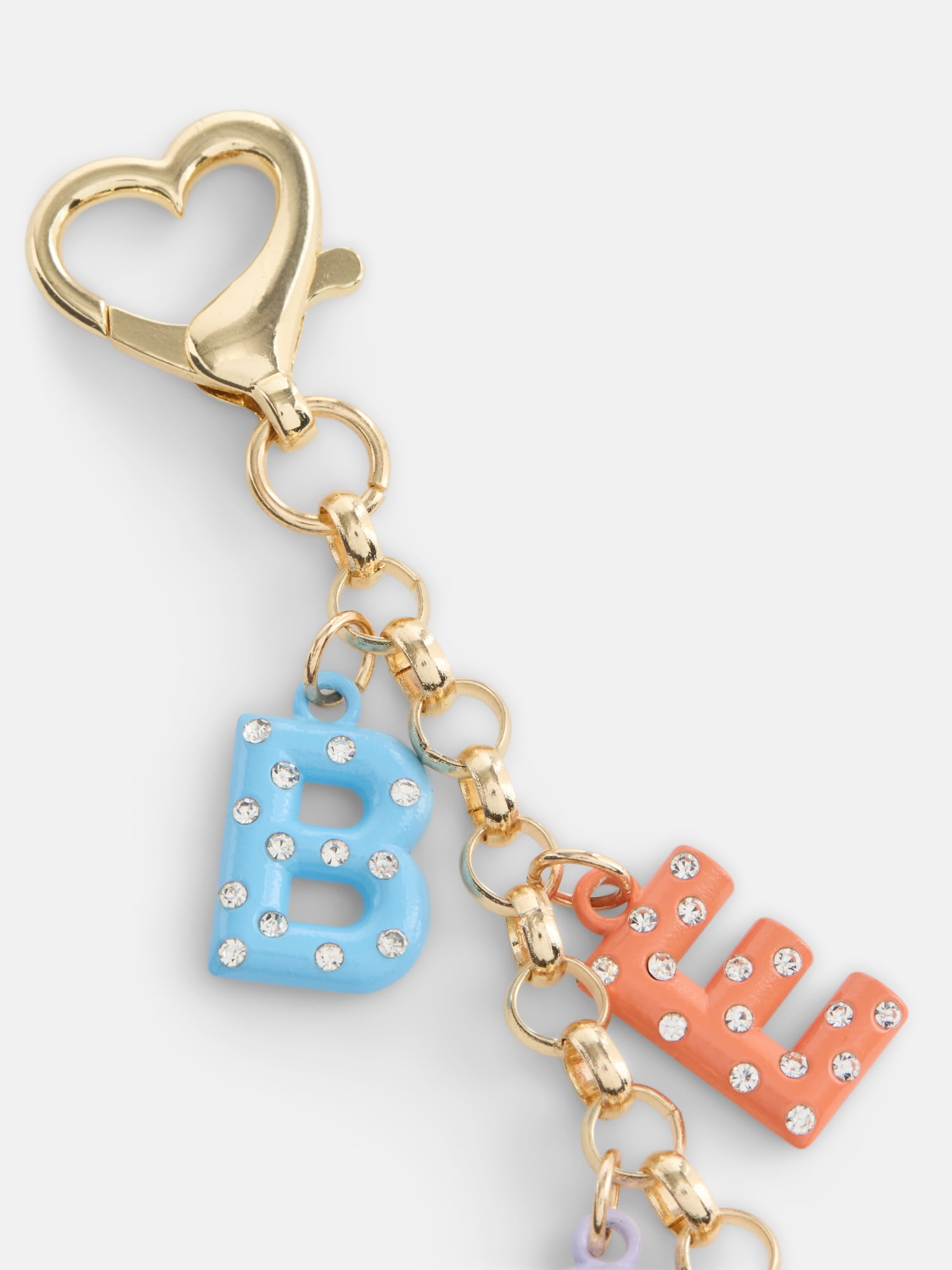 Wonder Nation Girls Bestie Charm Keychain, 1 Piece, Multi
