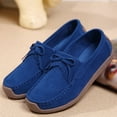 thumbnail image 3 of Big Size Women's Casual Loafers Slip On Leather Shoes Lightweight Casual Walking Shoes Female Moccasins Classic Penny Loafer Flats Boat Shoes, 3 of 8