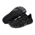 thumbnail image 3 of lnmuld Men Women Barefoot Shoes, Breathable Mesh Shoes for Water Yoga Fitness Hiking Color:Black,Size:11, 3 of 5
