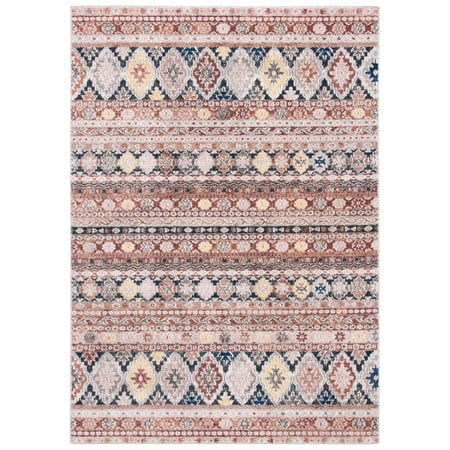 Safavieh SAFAVIEH Crystal Collection CRS323P Rust/Ivory Rug SAFAVIEH Crystal Collection CRS323P Rust/Ivory Rug Inspire creativity with the trendy distressed rugs from SAFAVIEH s Crystal Collection. From reviving timeless Oriental motifs to displaying bursts of abstract designs  this collection explores the demand for boho style rugs with a 21st century twist. Made from easy-care polypropylene fibers  these rugs are creative and colorful pieces for high-traffic areas of the home. Rug has an approximate thickness of 0.25 inches. For over 100 years  SAFAVIEH has set the standard for finely crafted rugs and home furnishings. From coveted fresh and trendy designs to timeless heirloom-quality pieces  expressing your unique personal style has never been easier. Begin your rug  furniture  lighting  outdoor  and home decor search and discover over 100 000 SAFAVIEH products today.