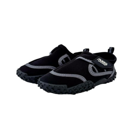 

Kids Aqua Sock Wave Water Shoes Waterproof Slip-Ons for Pool Beach Sports Barefoot Shoes Black Grey Size: 3 Air Balance