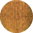 thumbnail image 1 of Ahgly Company Indoor Round Oriental Orange Industrial Area Rugs, 6' Round, 1 of 4