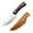 Brown, variant on New Upgraded Hand Forged Viking High Carbon Steel Boning Knife with Leather Sheath, Multipurpose for Meat Cutting, Kitchen, Camping, BBQ(Black)
