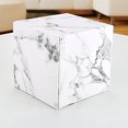 thumbnail image 4 of Caja de pañuelos cuadrada de cubo de mármol Portarrollos de cuero de PU esquí esquí Gafas de esquí, 4 of 5