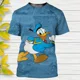thumbnail image 3 of Camisetas con estampado 3d de pato Donald de Disney para hombre y mujer, ropa de calle informal de dibujos animados, camisetas de moda, Tops de verano 2024, 3 of 5