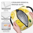 thumbnail image 6 of YFYANG Portable Waterproof Insulated Lunch Bag, Yellow Cartoon Lemon Doodle Reusable Cooler Bag / Picnic Bag for Adults Teens, 6 of 9