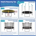 thumbnail image 2 of Plexalife Universal Trampolines Safety Net Fits 10 ft Round Trampoline Frame - Trampoline Replacement Net - Compatible with Most Trampoline Brands, 2 of 5