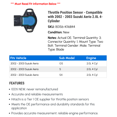 thumbnail image 2 of Throttle Position Sensor - Compatible with 2002 - 2003 Suzuki Aerio 2.0L 4-Cylinder, 2 of 2