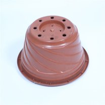 6pcs red Large Hanging Planters with Drainage Hole, Hanging Flower Pots Plastic Plant Hanger Holders Hanging Basket for Indoor