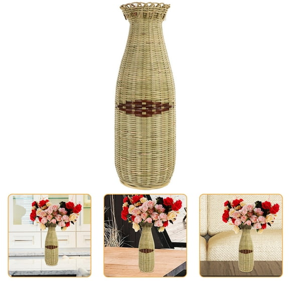 GETAJGHSD Rustic Vases Bamboo Woven Vase Multi Handcraft Decoration Women Homeowners 1Set