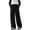 Black, variant on Girls Clothes Girls' Solid Joggers Kids Girls' Wide Leg Sweatpants High Elastic Waist Pants Drawstring Casual Straight Leg Jogger Swearpants With Pocket