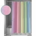 thumbnail image 3 of Shower Curtain, Candy Rainbow Stripes Waterproof Shower Curtain Set with Hooks for Bathroom Showers,Stalls and Bathtubs,72x72In Ombre Art Color Gradient, 3 of 7