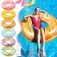 thumbnail image 4 of Boen, paquete de 6 anillos inflables con forma de rosquilla para piscina, 83 cm, 4 of 6