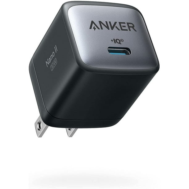 formaat Overredend Portier Anker USB C Charger, Nano II 30W Fast Charger Adapter, GaN II Compact  Charger - Walmart.com