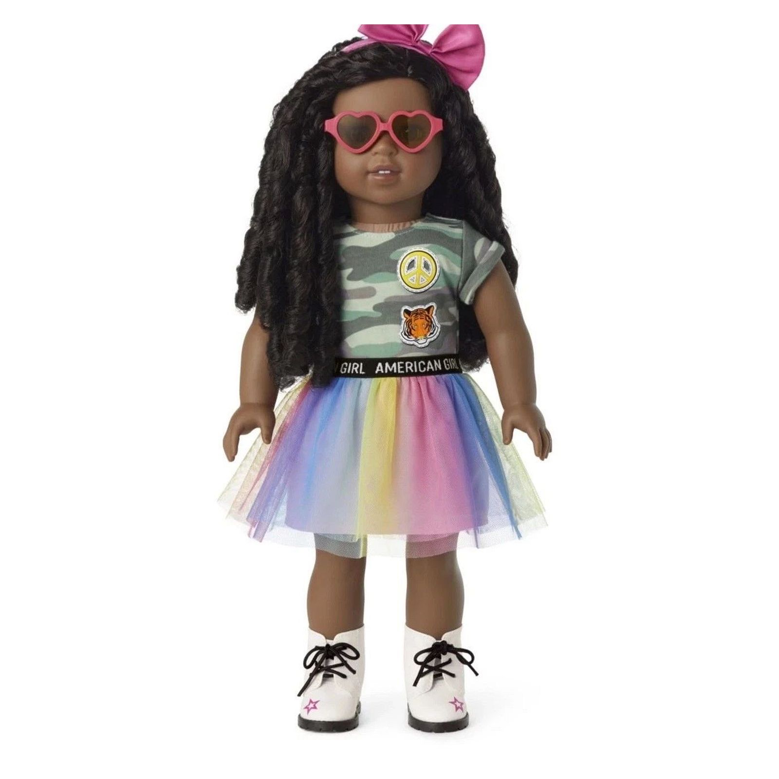 American Girl Truly Me 18" Doll Accessories Rainbow Skirt, Headband, Sunglasses